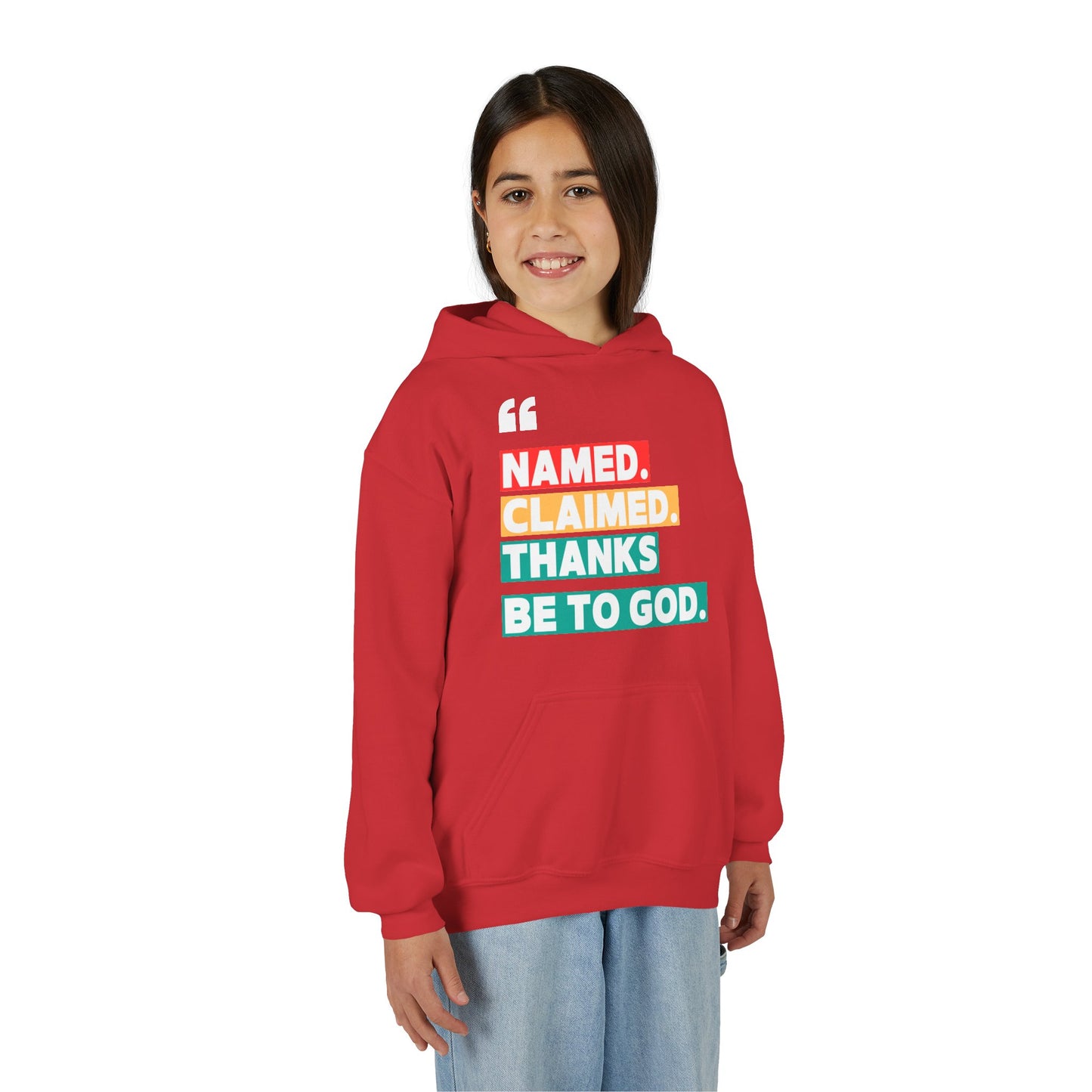'Named, Claimed' Youth Hoodie