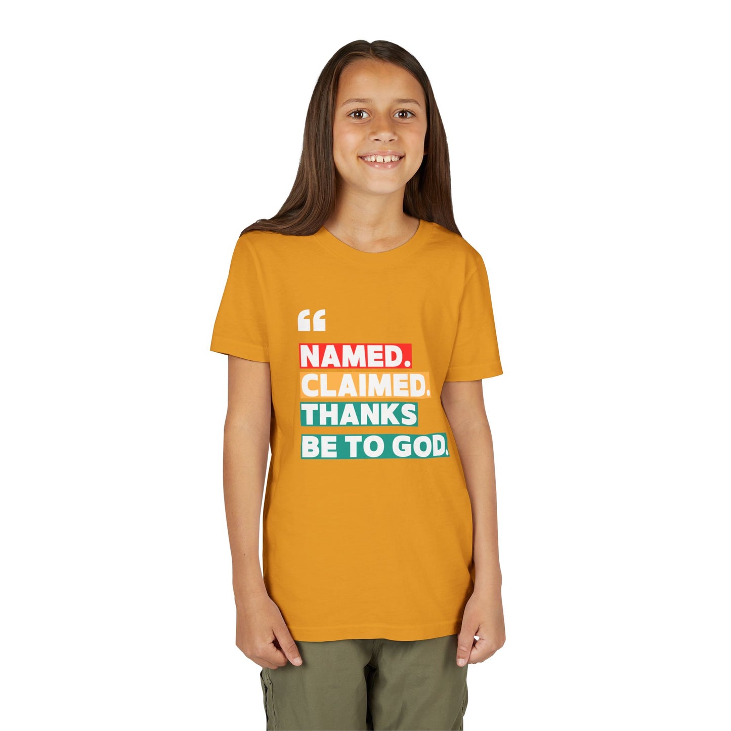 'Named, Claimed' Youth Short Sleeve Tee