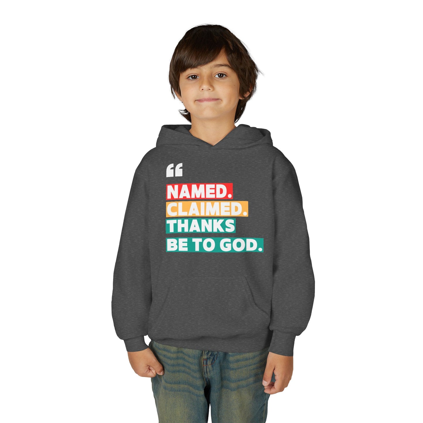 'Named, Claimed' Youth Hoodie