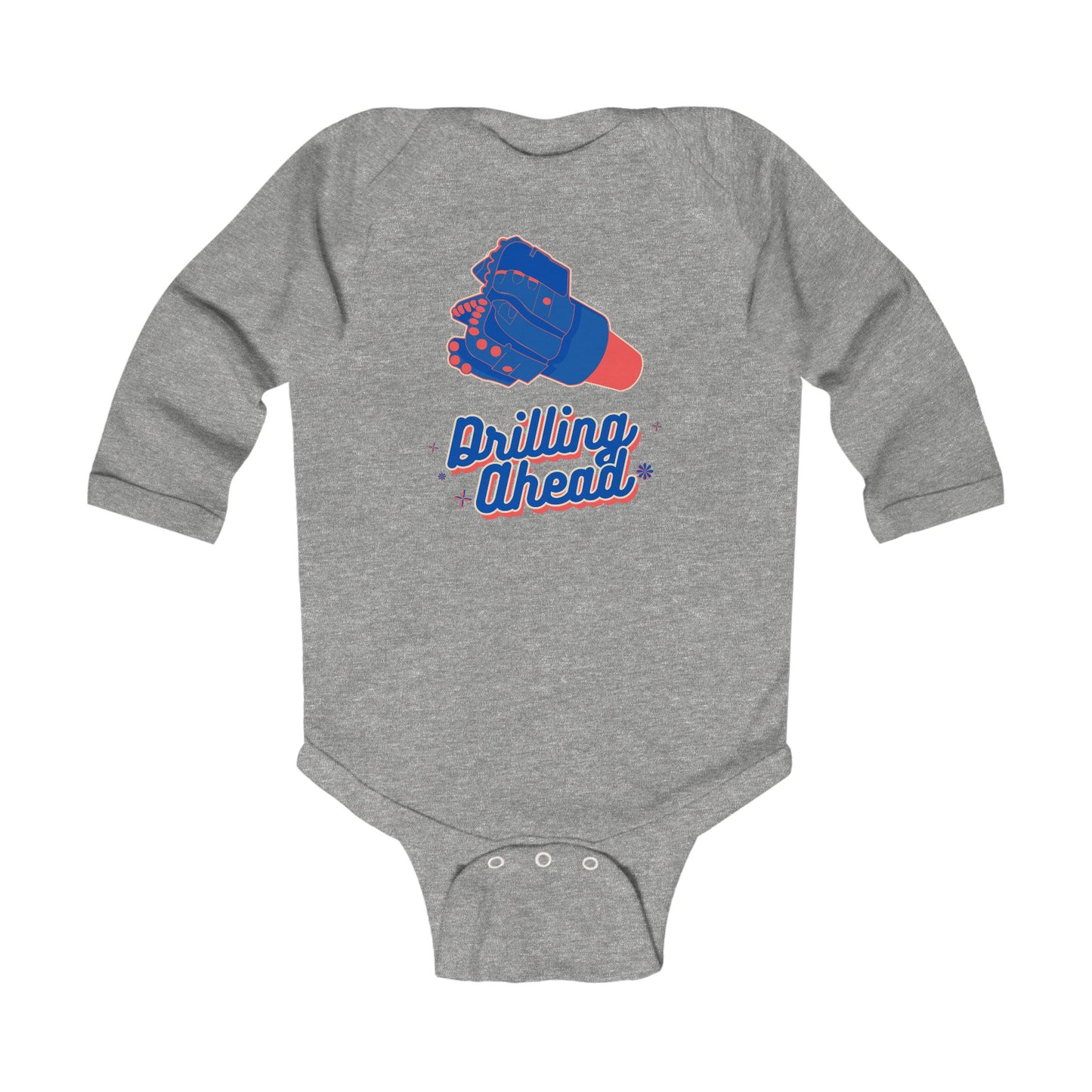 'Drilling Ahead' Infant Long Sleeve Bodysuit
