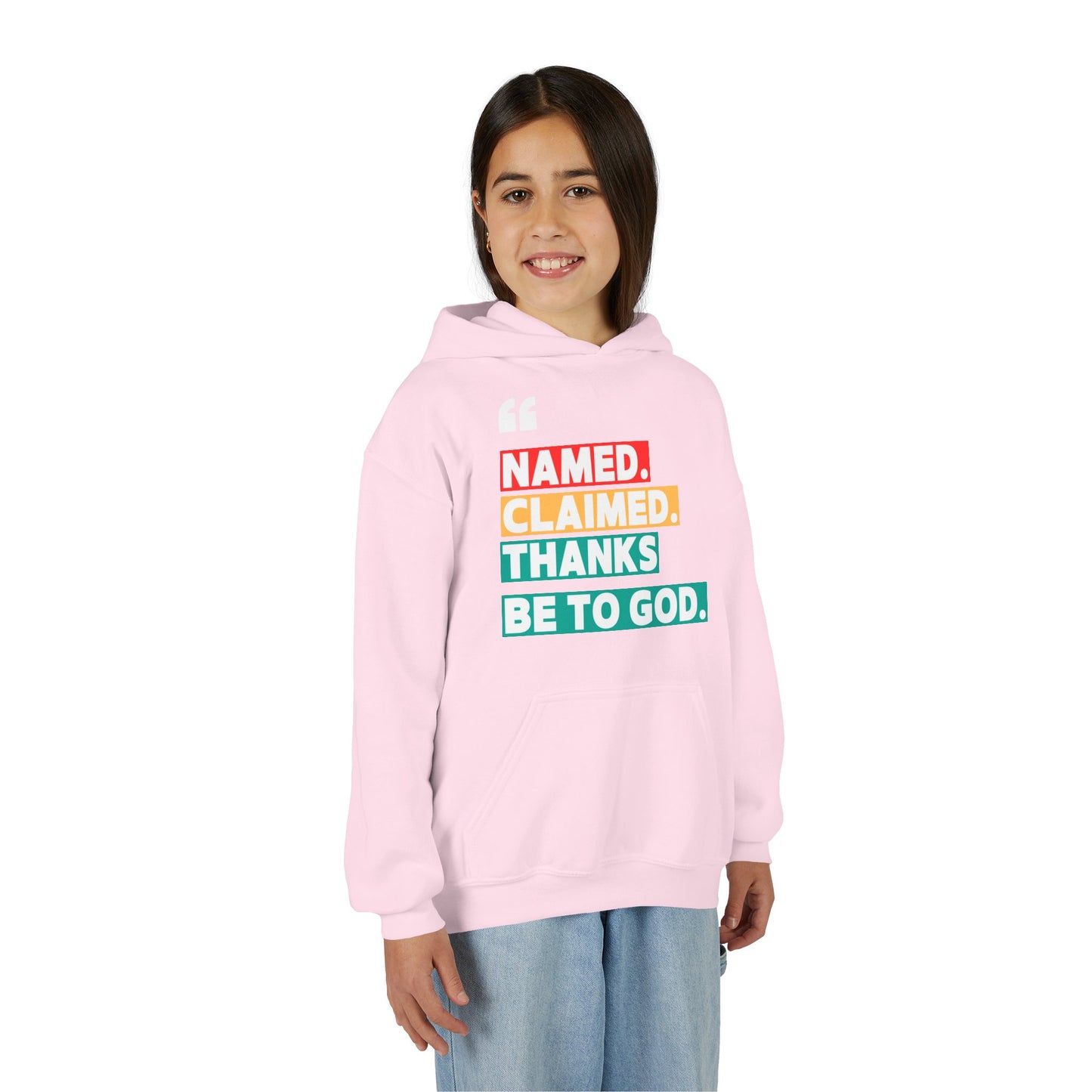'Named, Claimed' Youth Hoodie