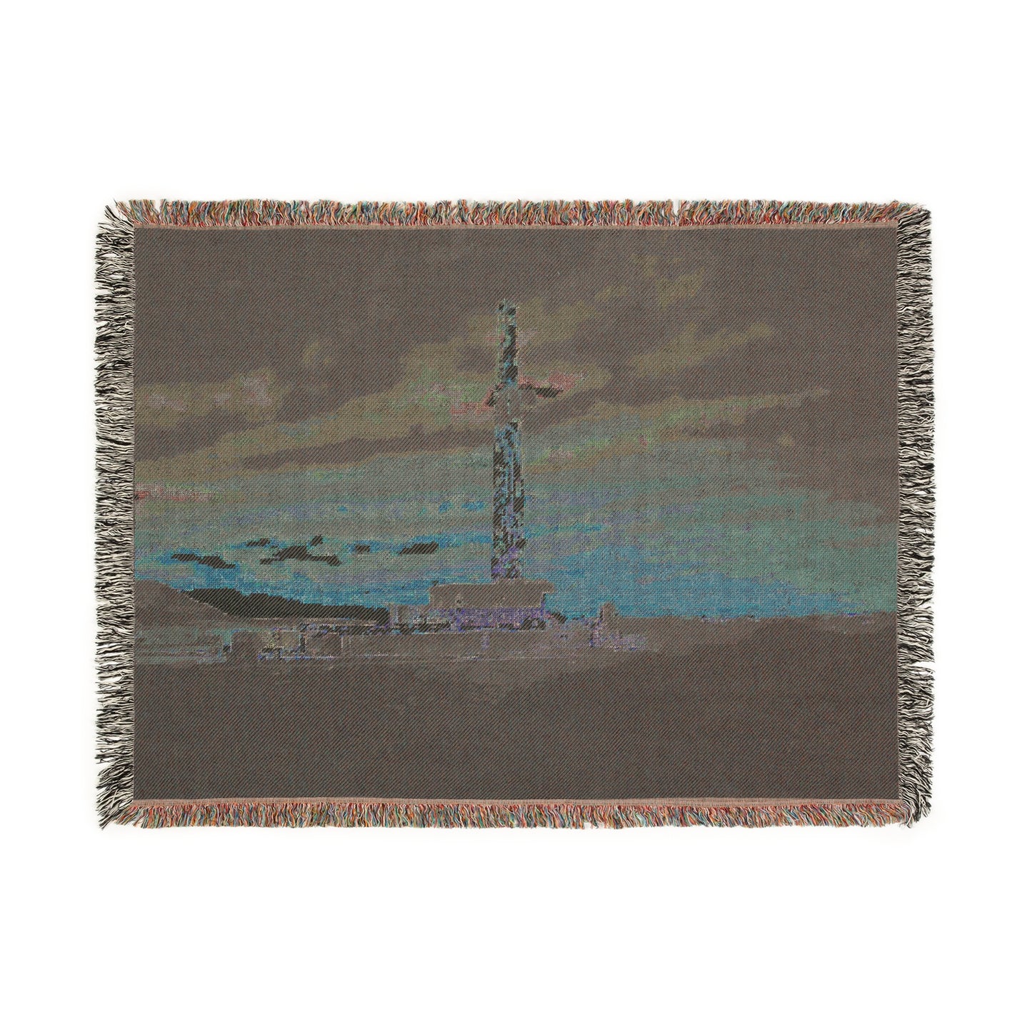 'Drilling Rig' Woven Blanket