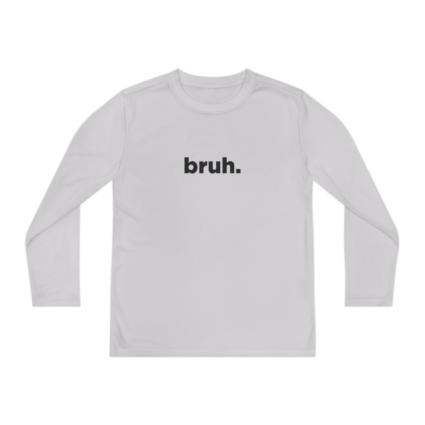 'bruh.' Youth Long Sleeve Tee