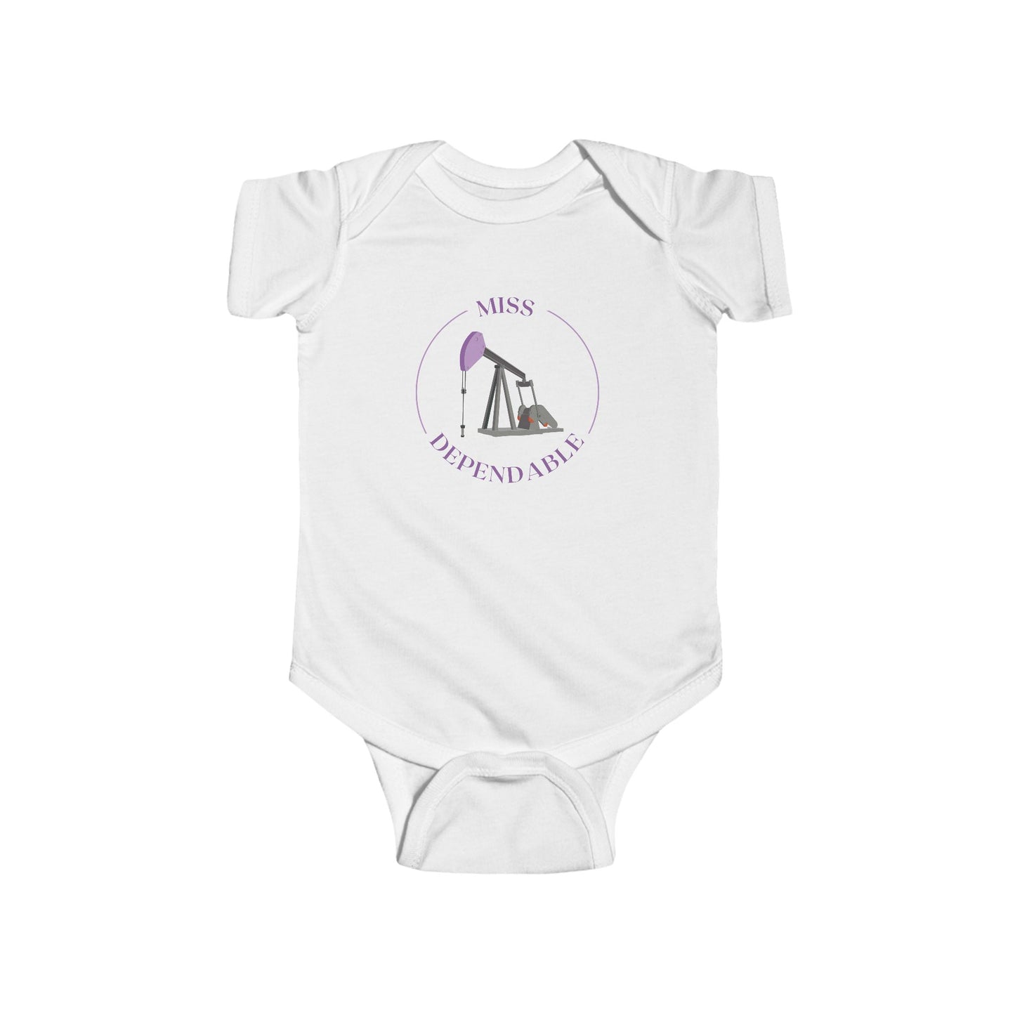 'Miss Dependable' Pumping Unit Infant Short Sleeve Onesie