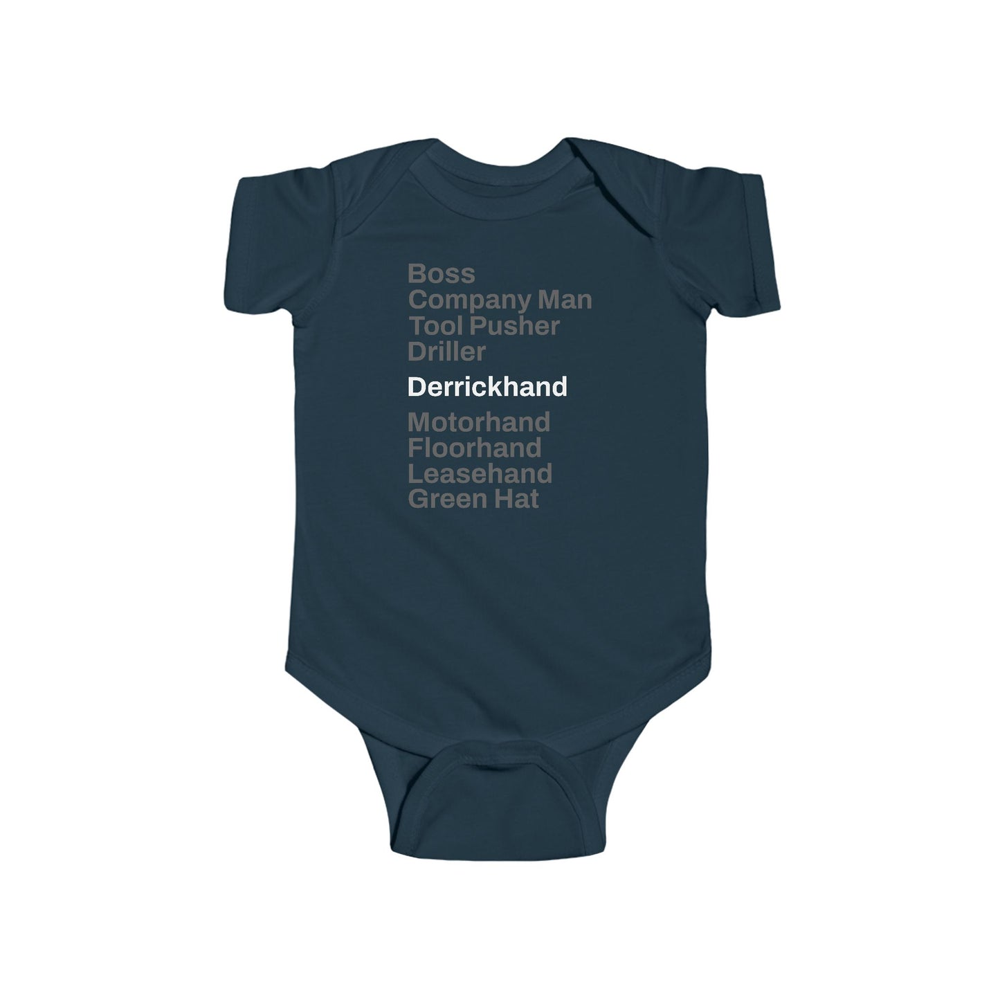 Rig Crew Series 'Derrickhand' - Infant Short Sleeve Onesie