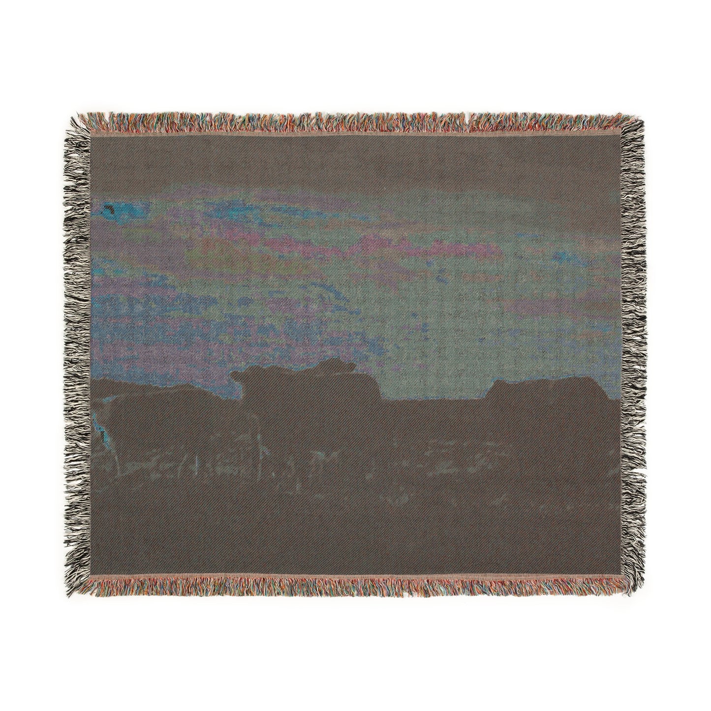 'Evening Cattle' Woven Blanket