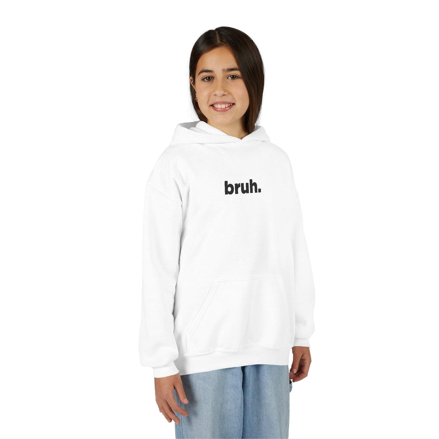 'bruh.' Youth Hoodie