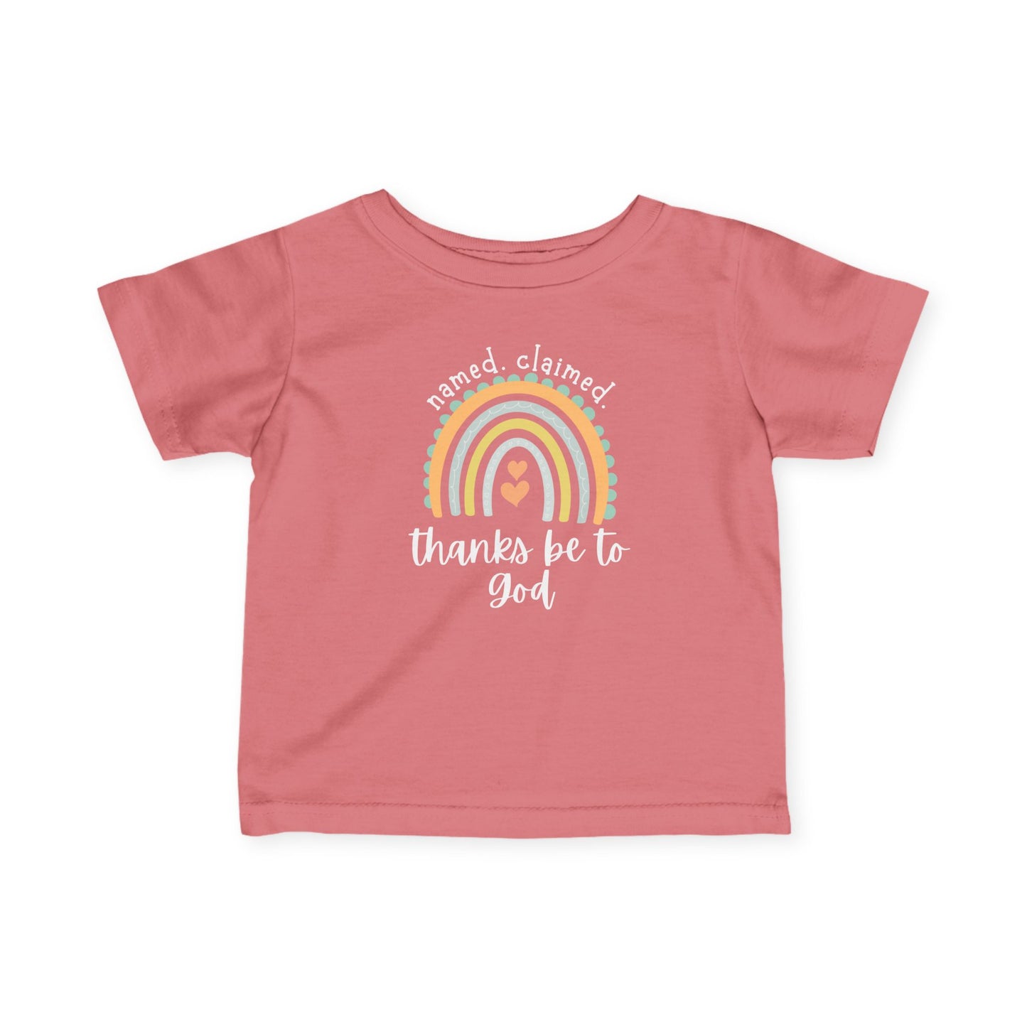'Thanks be to God' Rainbow Infant Short Sleeve Tee