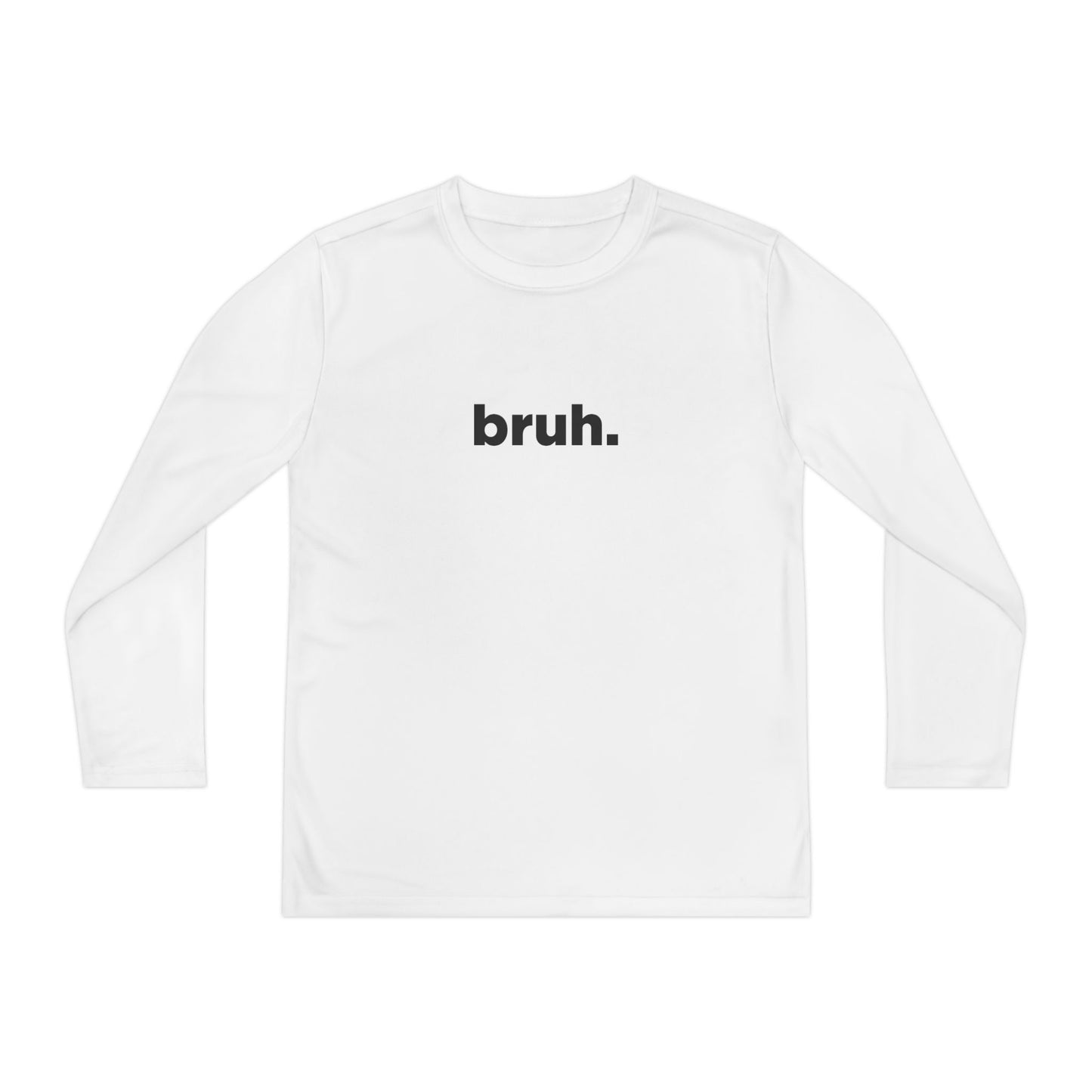'bruh.' Youth Long Sleeve Tee