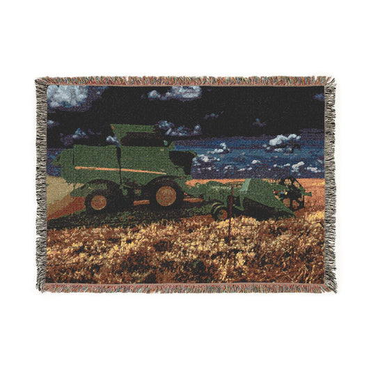 'Goodnight Combine' Woven Blanket