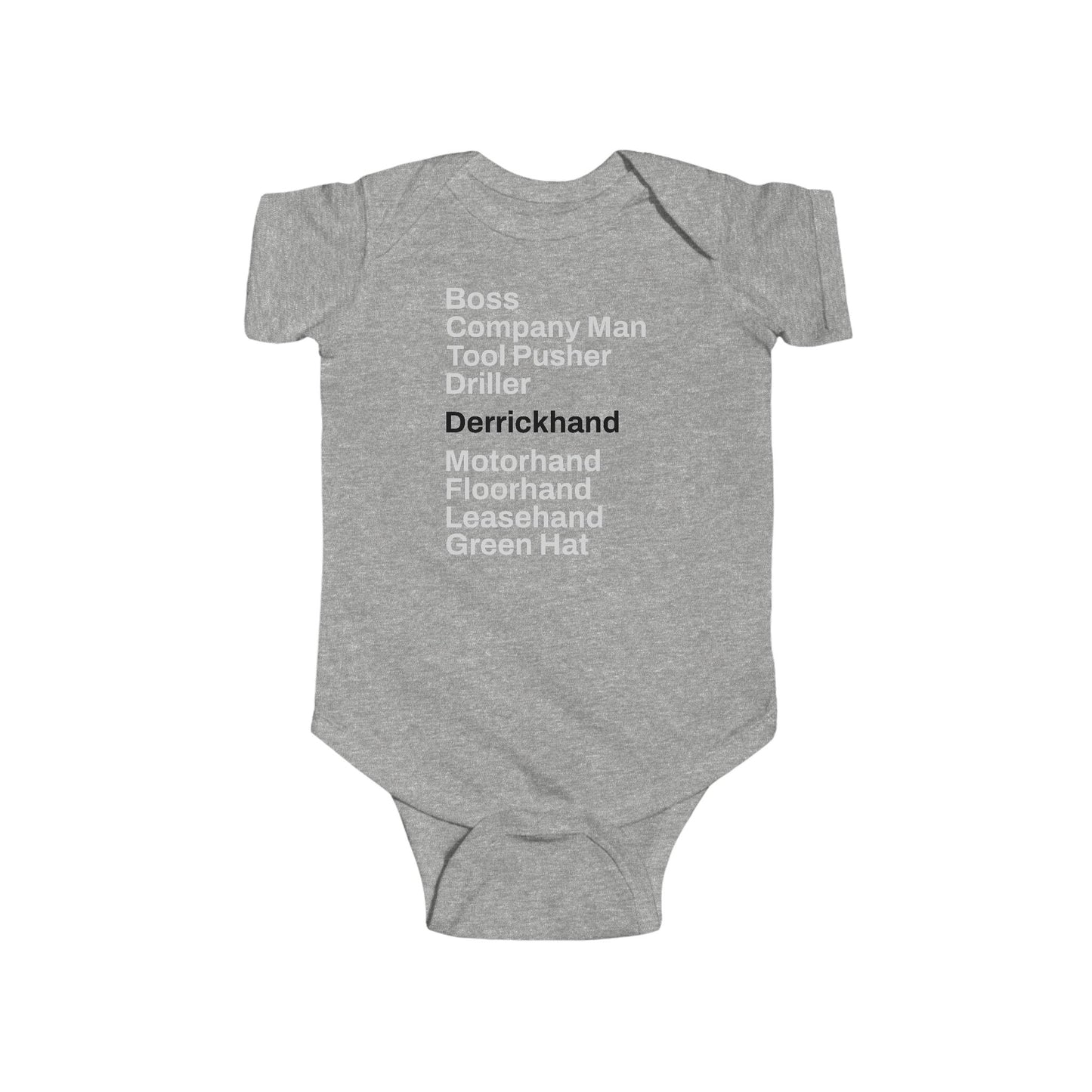 Rig Crew Series 'Derrickhand' - Infant Short Sleeve Onesie