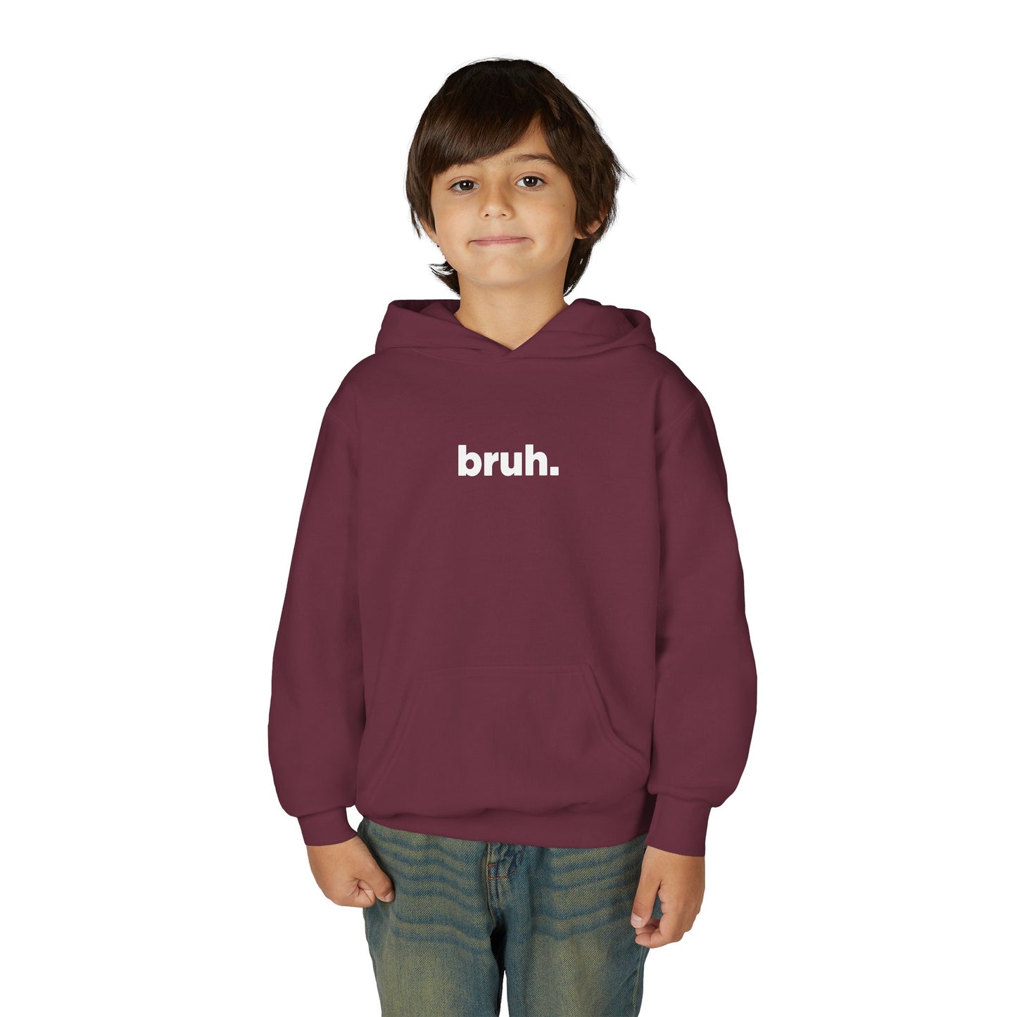 'bruh.' Youth Hoodie