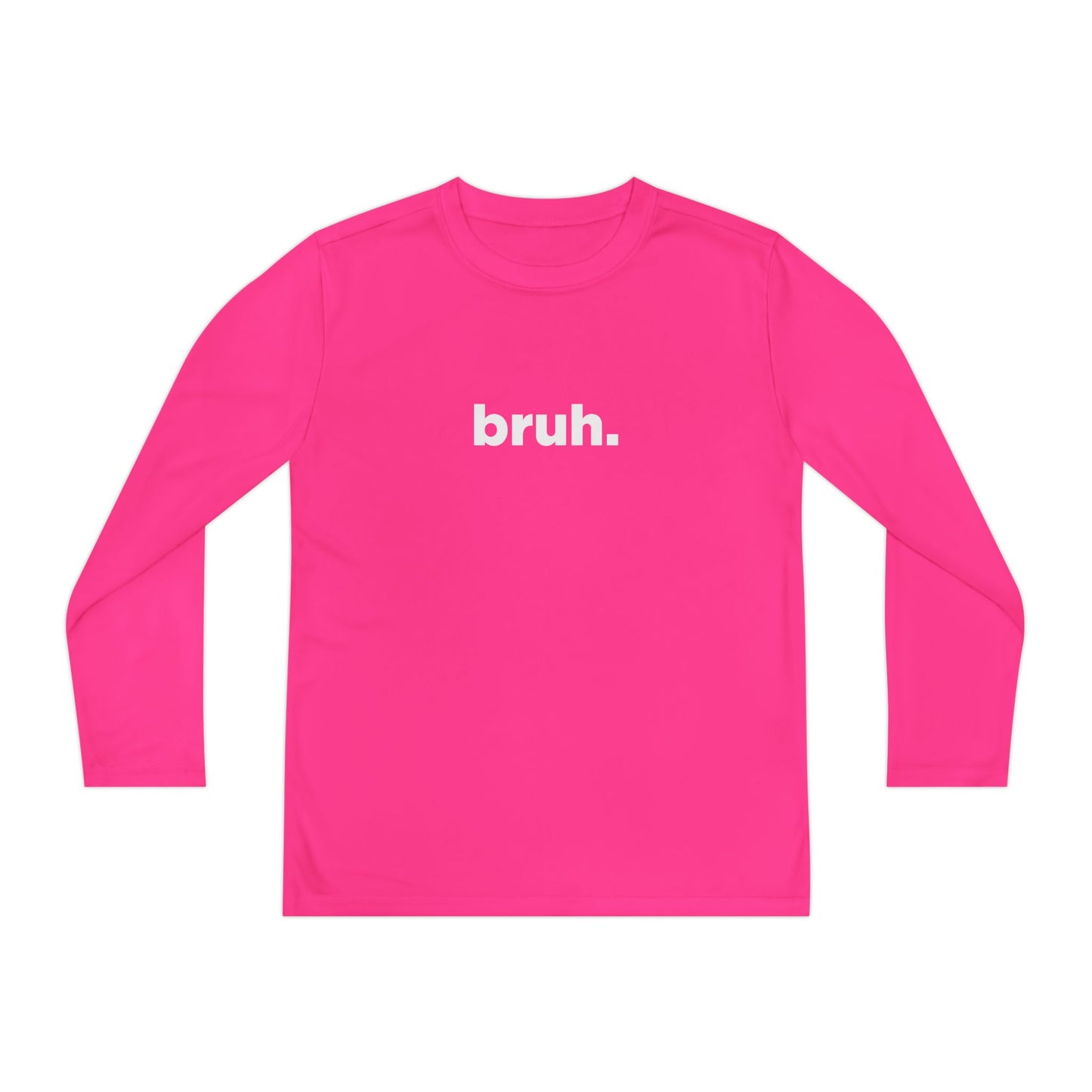 'bruh.' Youth Long Sleeve Tee