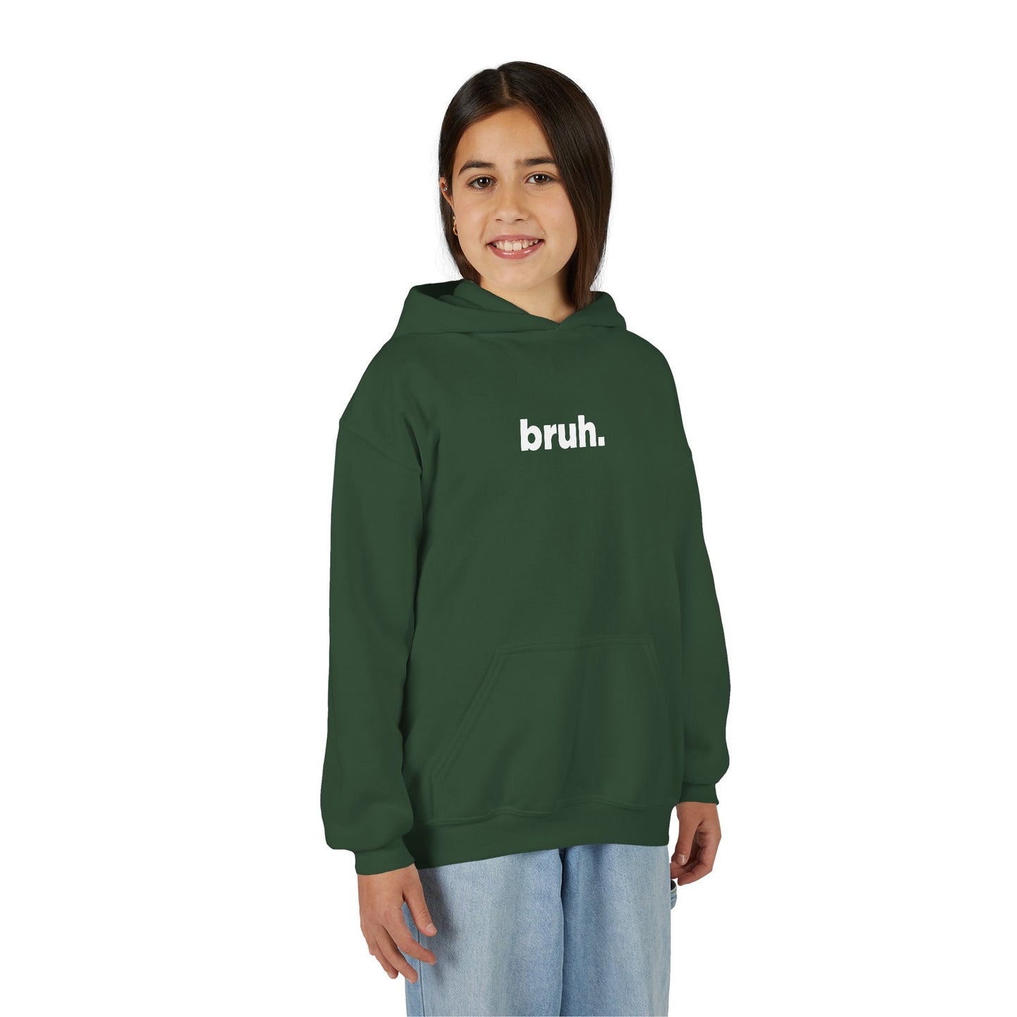 'bruh.' Youth Hoodie