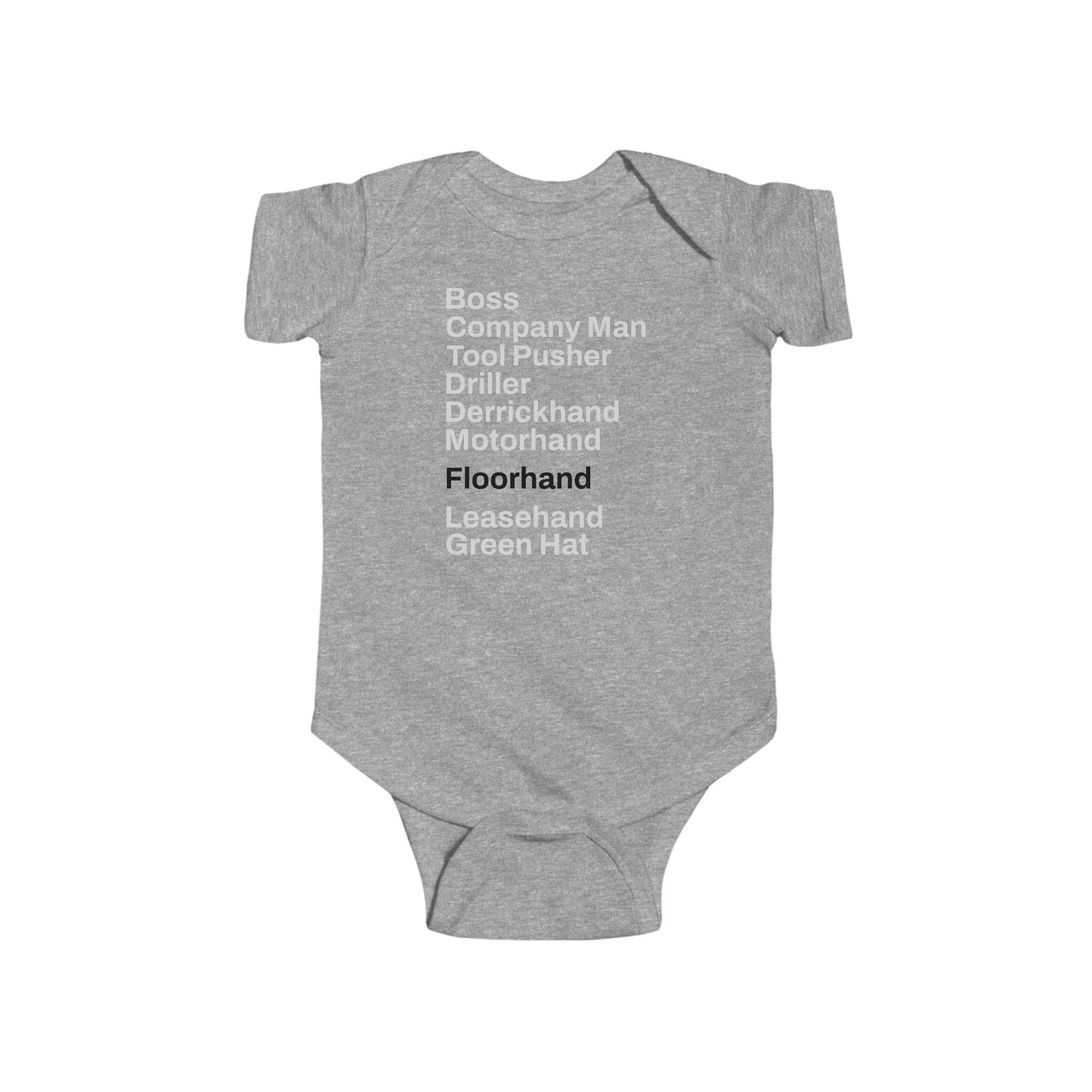 Rig Crew Series 'Floorhand' - Infant Short Sleeve Onesie