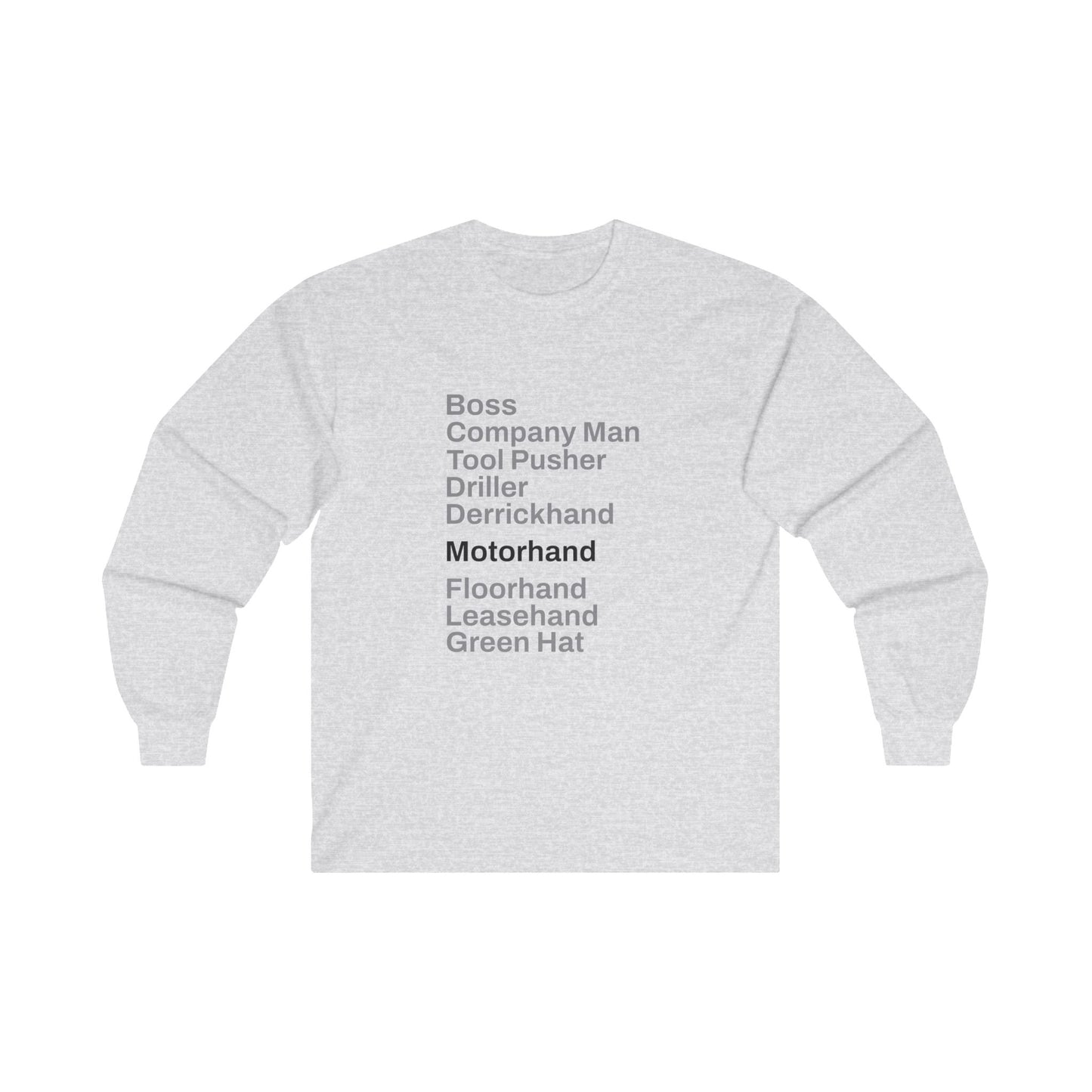 Rig Crew Series 'Motorhand' - Adult Long Sleeve Tee