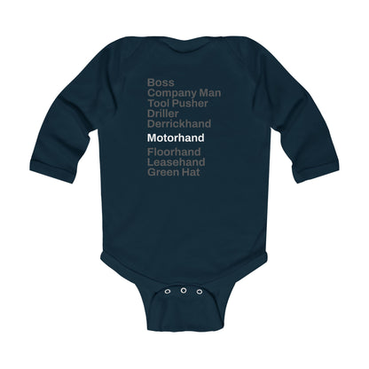 Rig Crew Series 'Motorhand' - Infant Long Sleeve Onesie