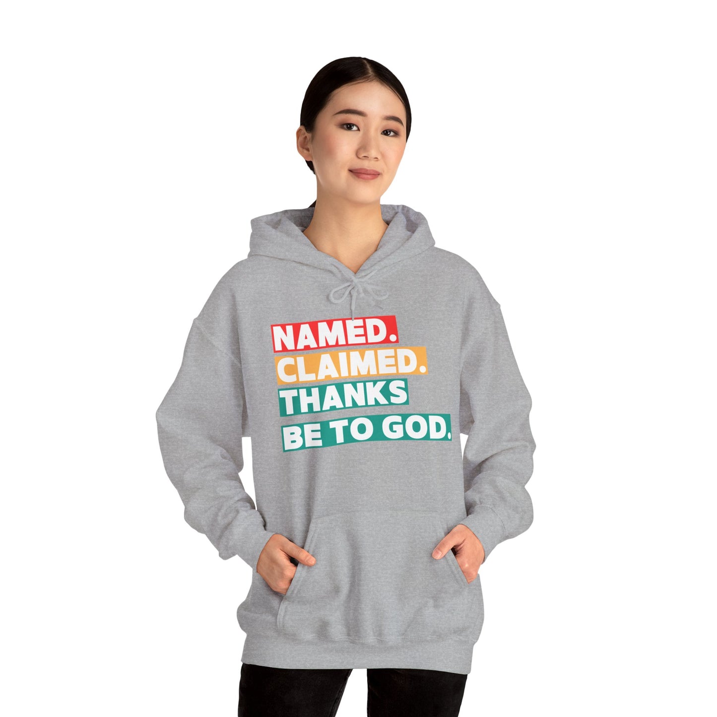 'Named, Claimed' Adult Pullover Hoodie