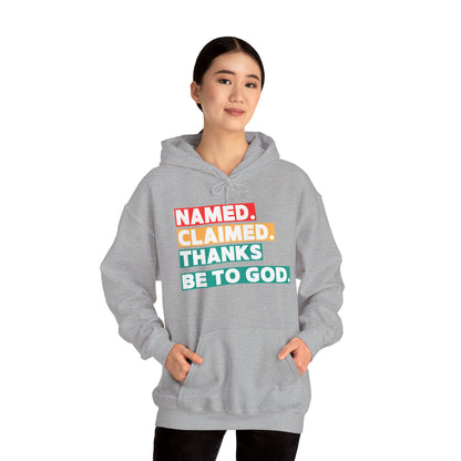 'Named, Claimed' Adult Pullover Hoodie
