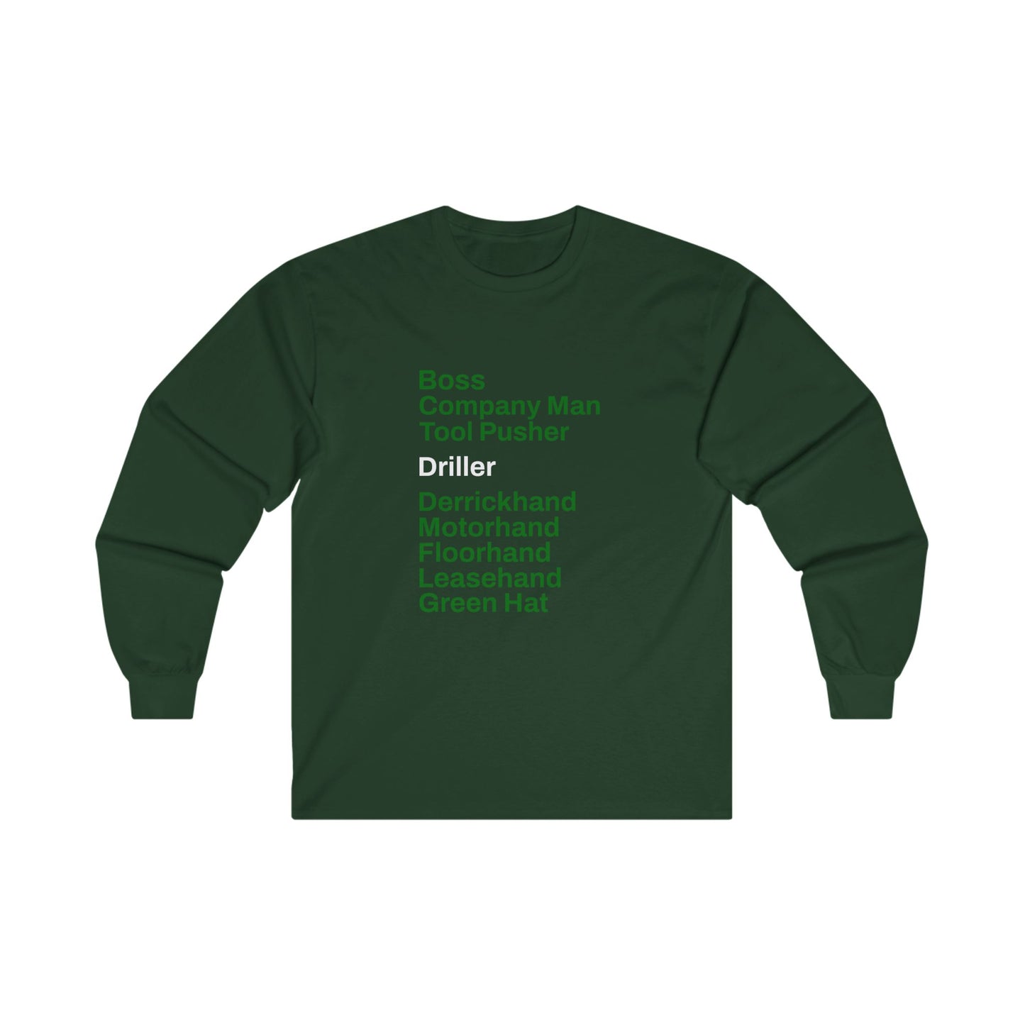 Rig Crew Series 'Driller' - Adult Long Sleeve Tee