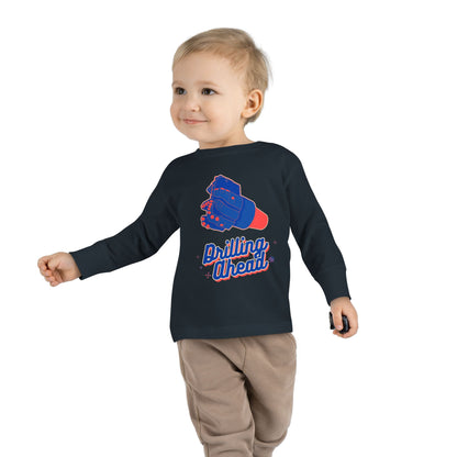 'Drilling Ahead' Toddler Long Sleeve Tee