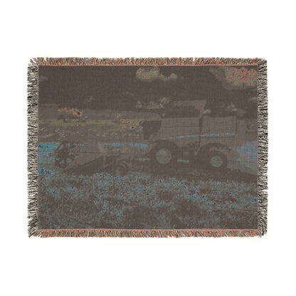 'Goodnight Combine' Woven Blanket
