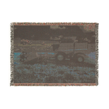 'Goodnight Combine' Woven Blanket