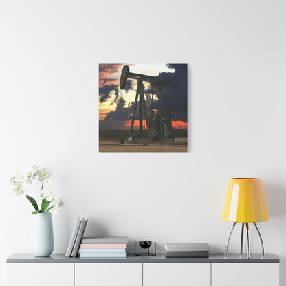 'Pumping Unit' Canvas Gallery Wrap