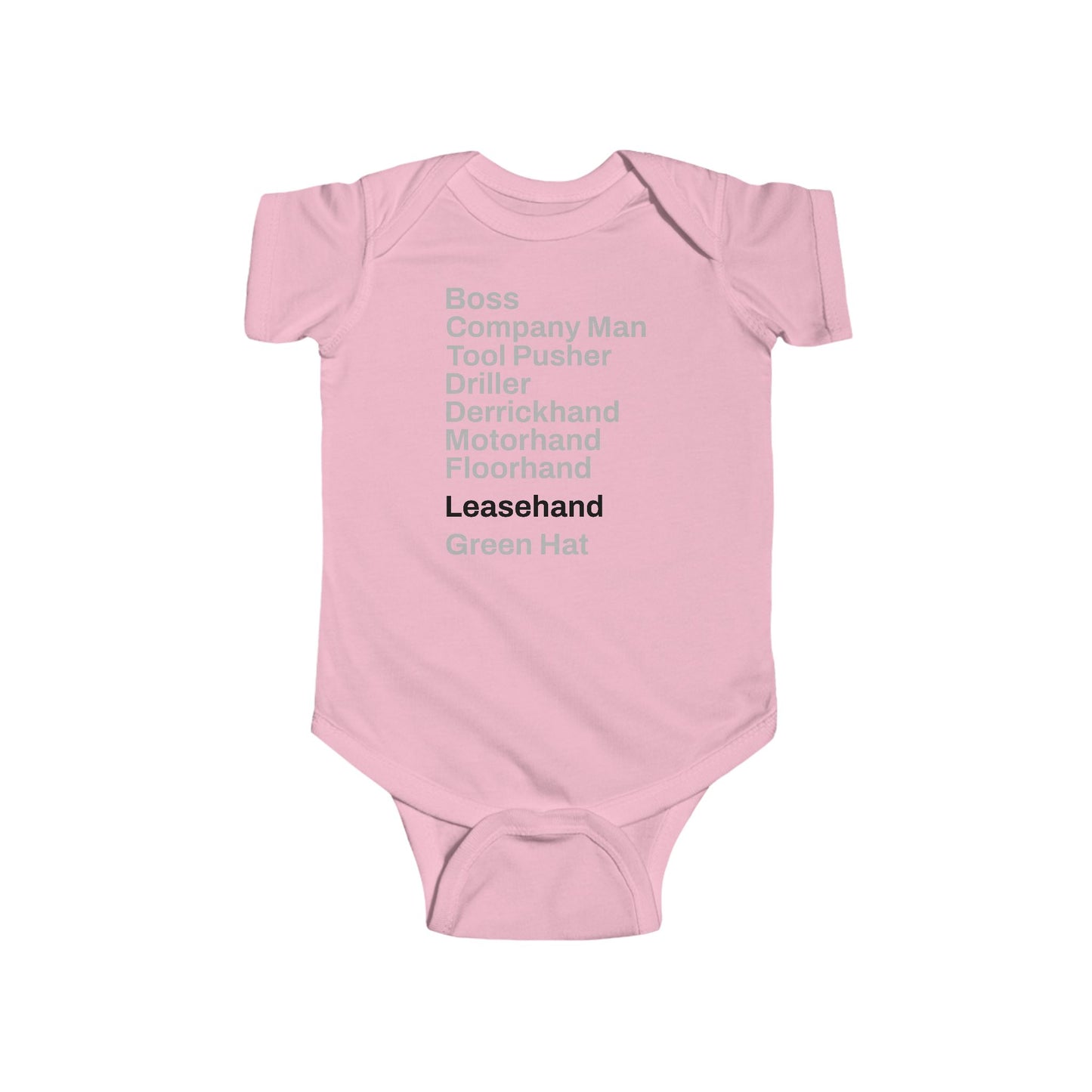 Rig Crew Series 'Leasehand' - Infant Short Sleeve Onesie