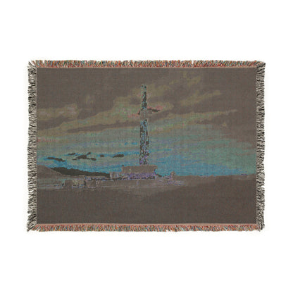 'Drilling Rig' Woven Blanket