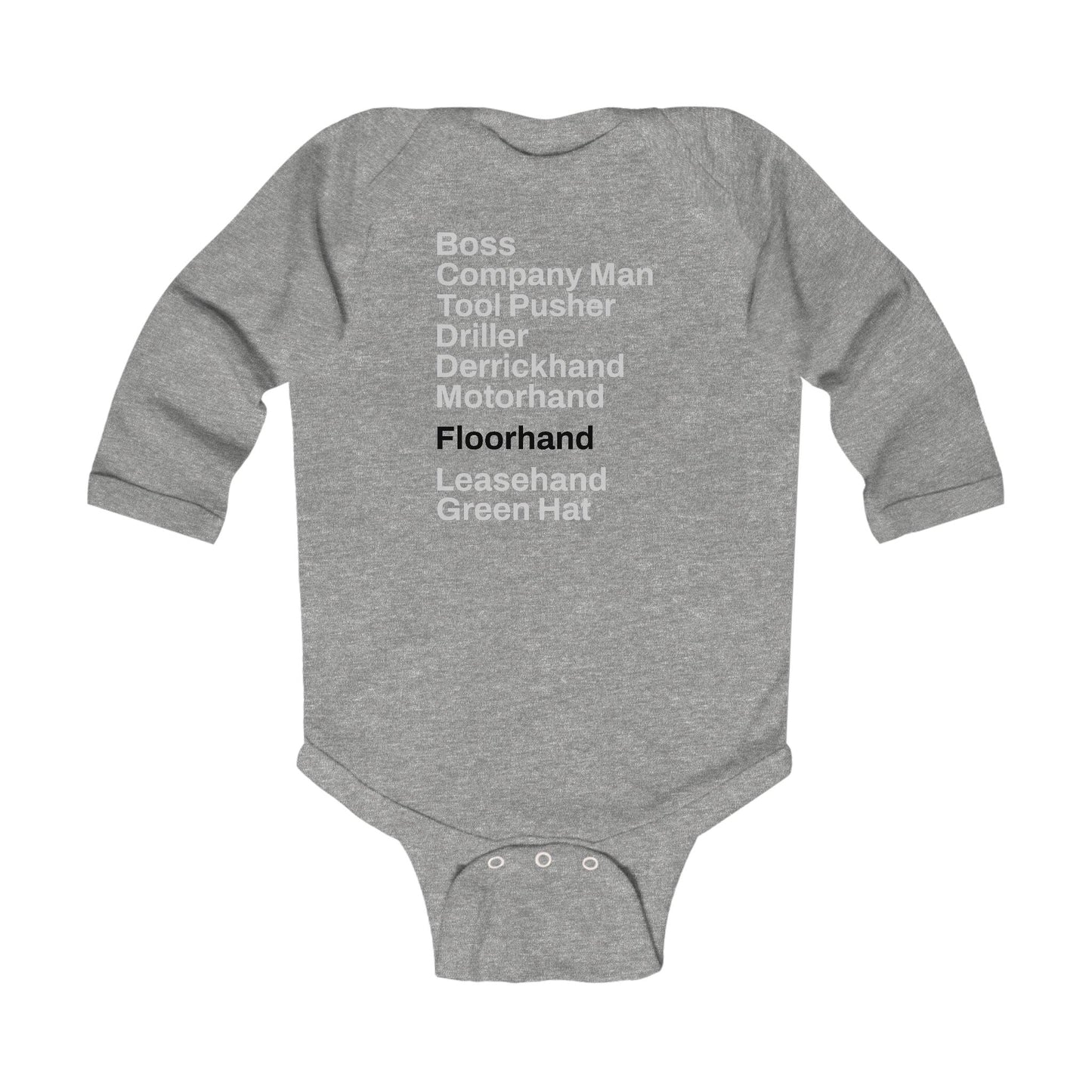 Rig Crew Series 'Floorhand' - Infant Long Sleeve Onesie