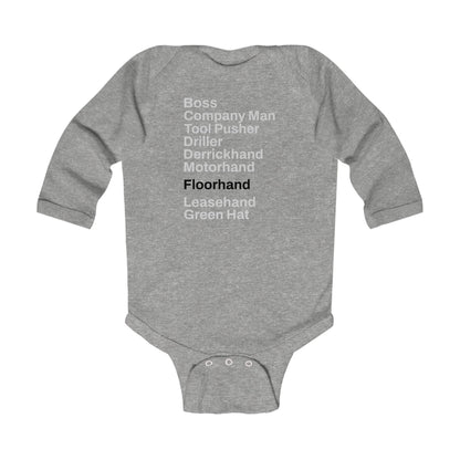 Rig Crew Series 'Floorhand' - Infant Long Sleeve Onesie
