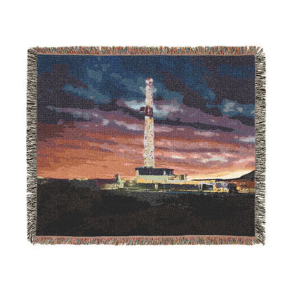 'Drilling Rig' Woven Blanket
