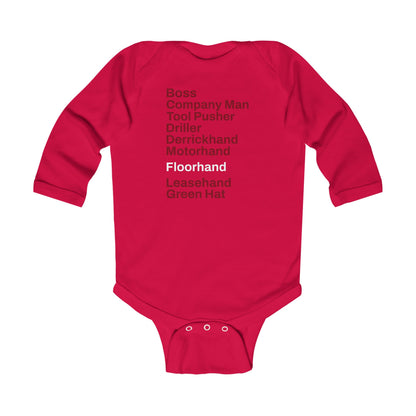 Rig Crew Series 'Floorhand' - Infant Long Sleeve Onesie