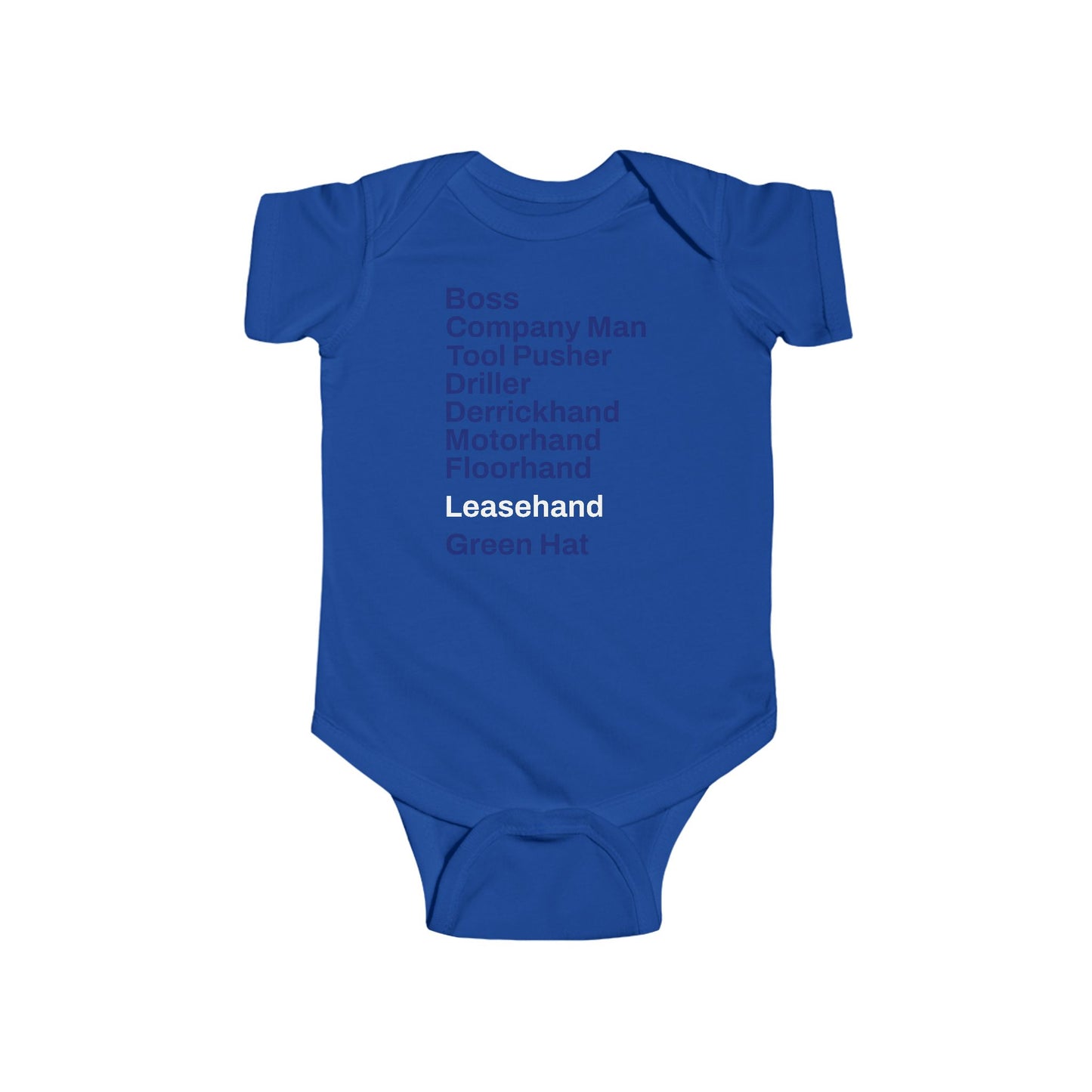 Rig Crew Series 'Leasehand' - Infant Short Sleeve Onesie