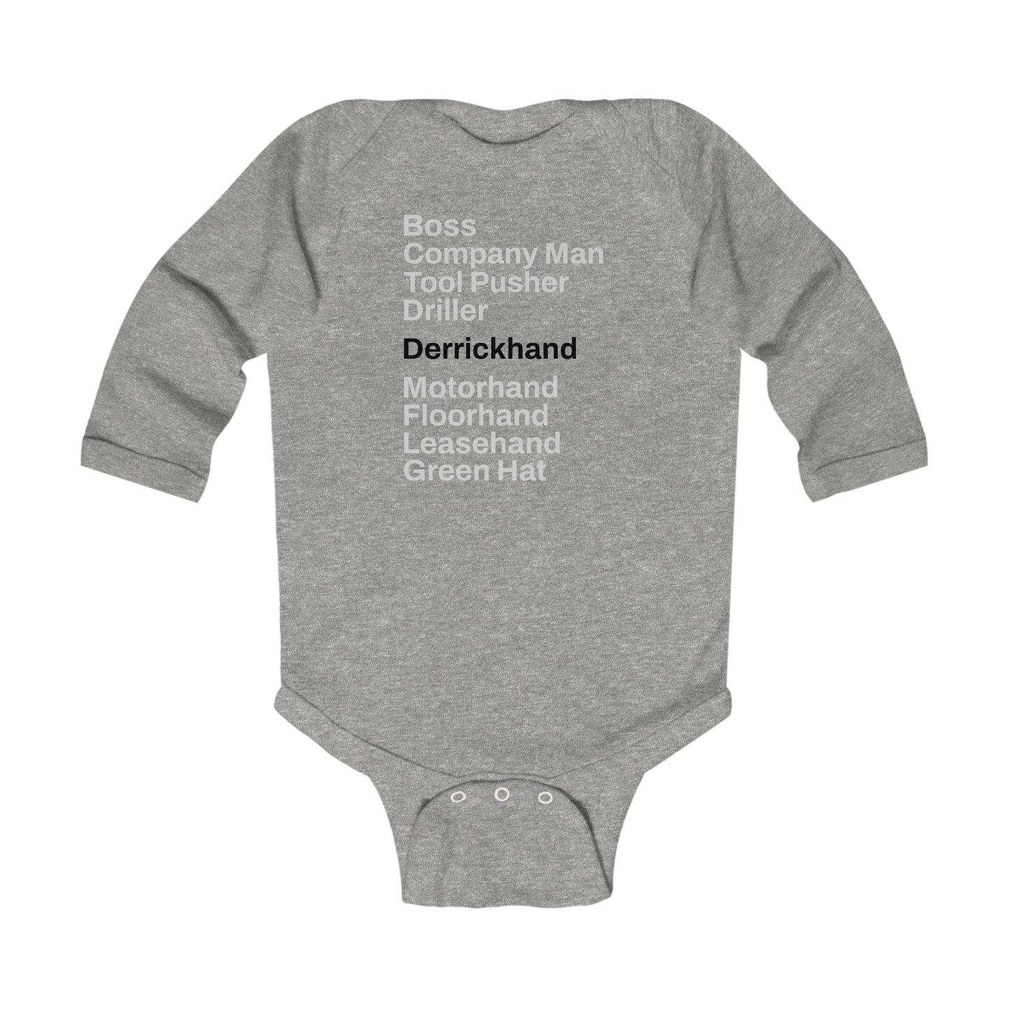 Rig Crew Series 'Derrickhand' - Infant Long Sleeve Onesie