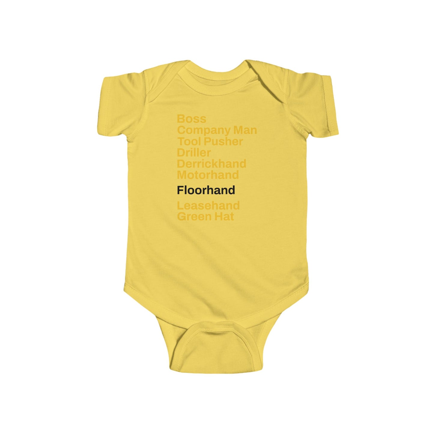 Rig Crew Series 'Floorhand' - Infant Short Sleeve Onesie