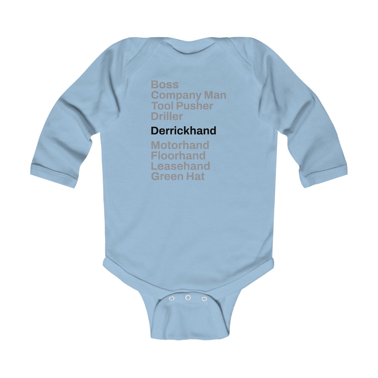 Rig Crew Series 'Derrickhand' - Infant Long Sleeve Onesie