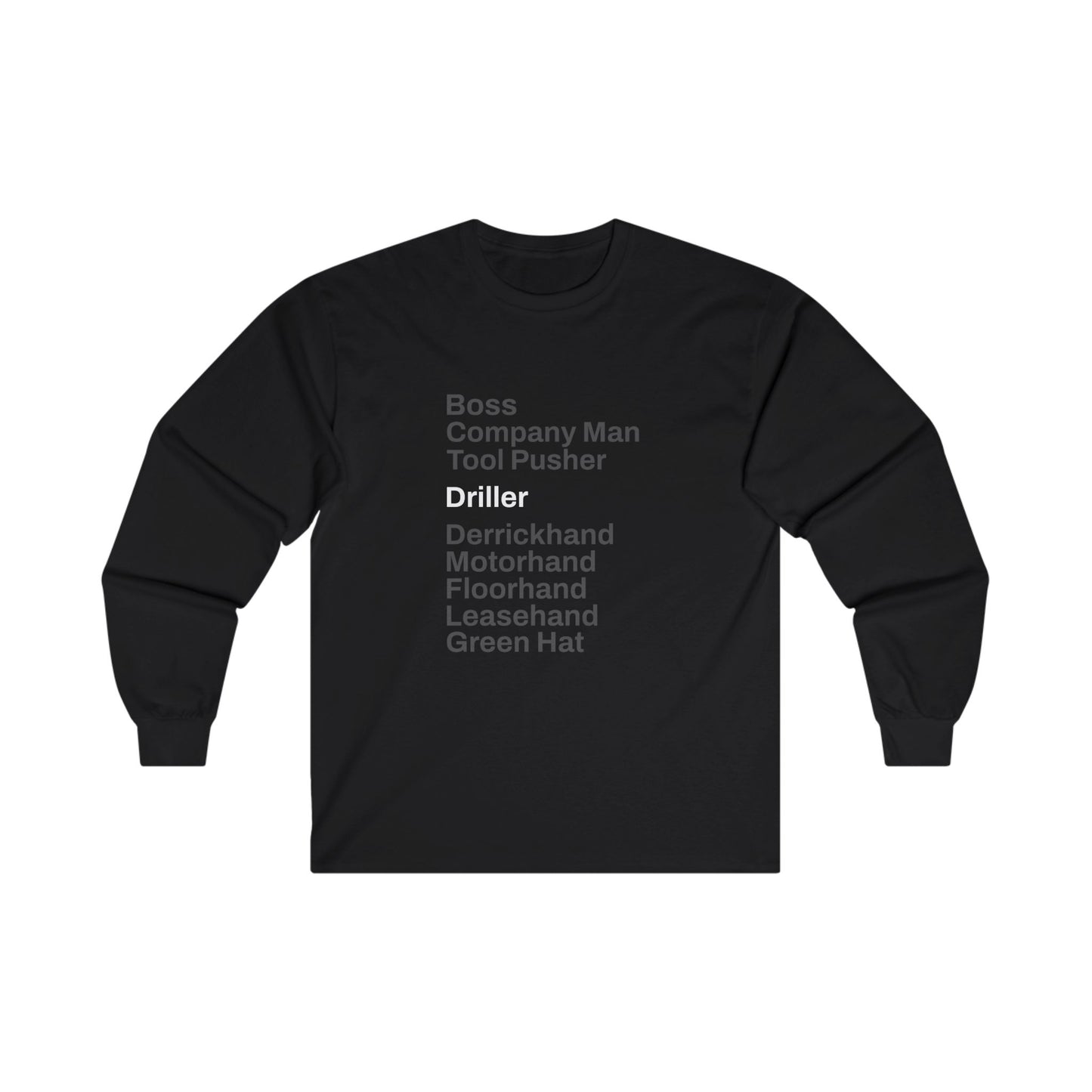 Rig Crew Series 'Driller' - Adult Long Sleeve Tee