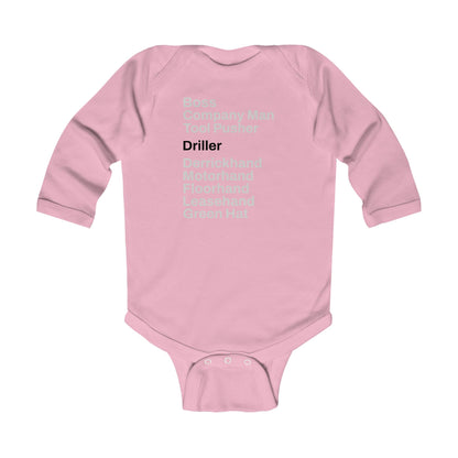 Rig Crew Series 'Driller' - Infant Long Sleeve Onesie