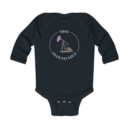 'Miss Dependable' Infant Long Sleeve Onesie