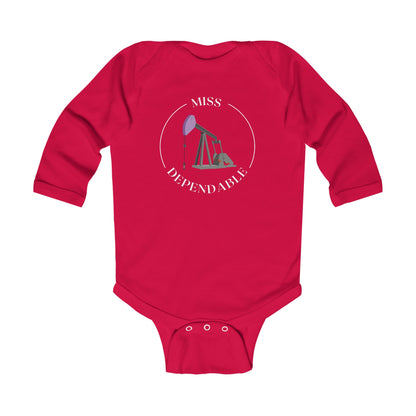 'Miss Dependable' Infant Long Sleeve Onesie