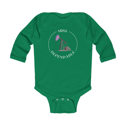 'Miss Dependable' Infant Long Sleeve Onesie