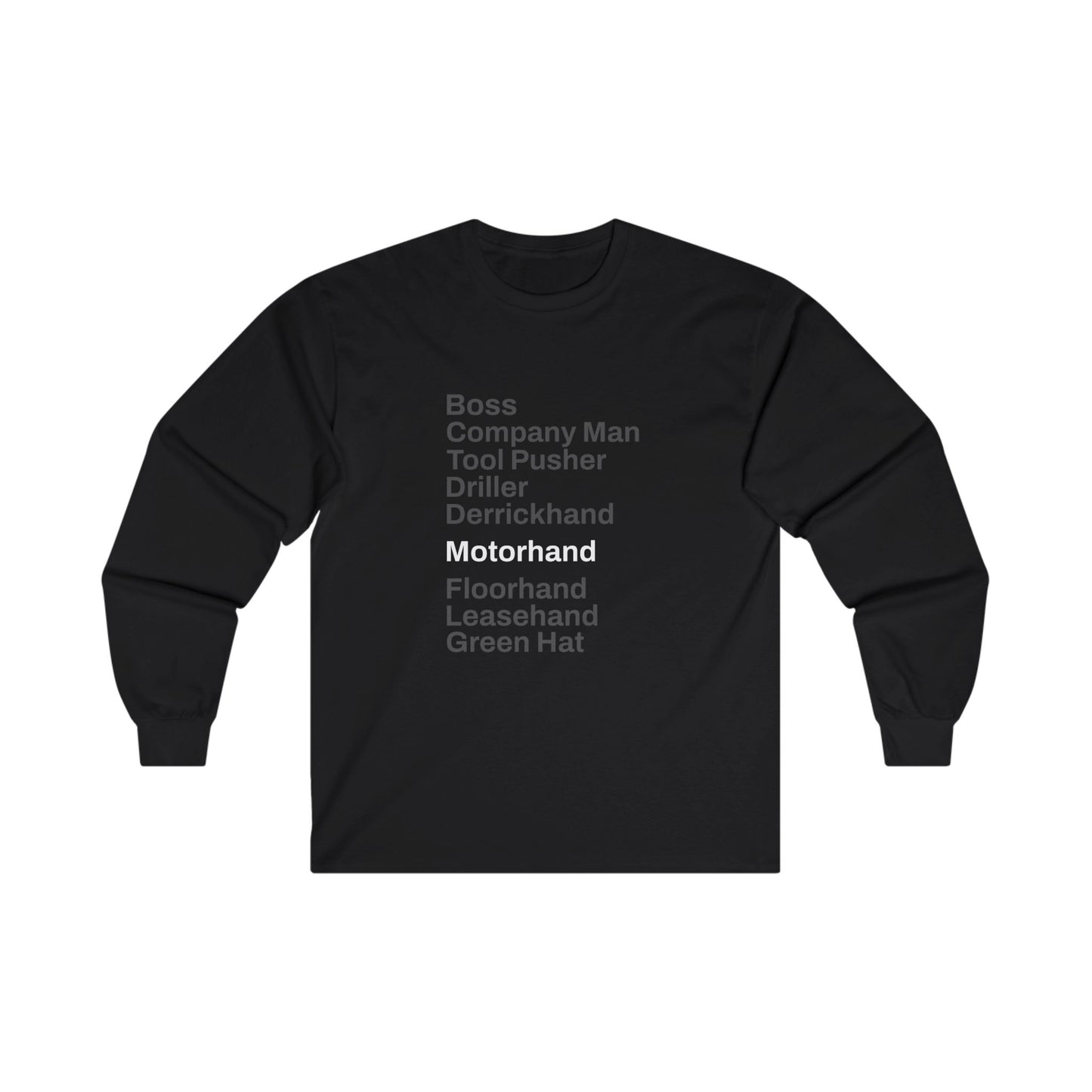 Rig Crew Series 'Motorhand' - Adult Long Sleeve Tee