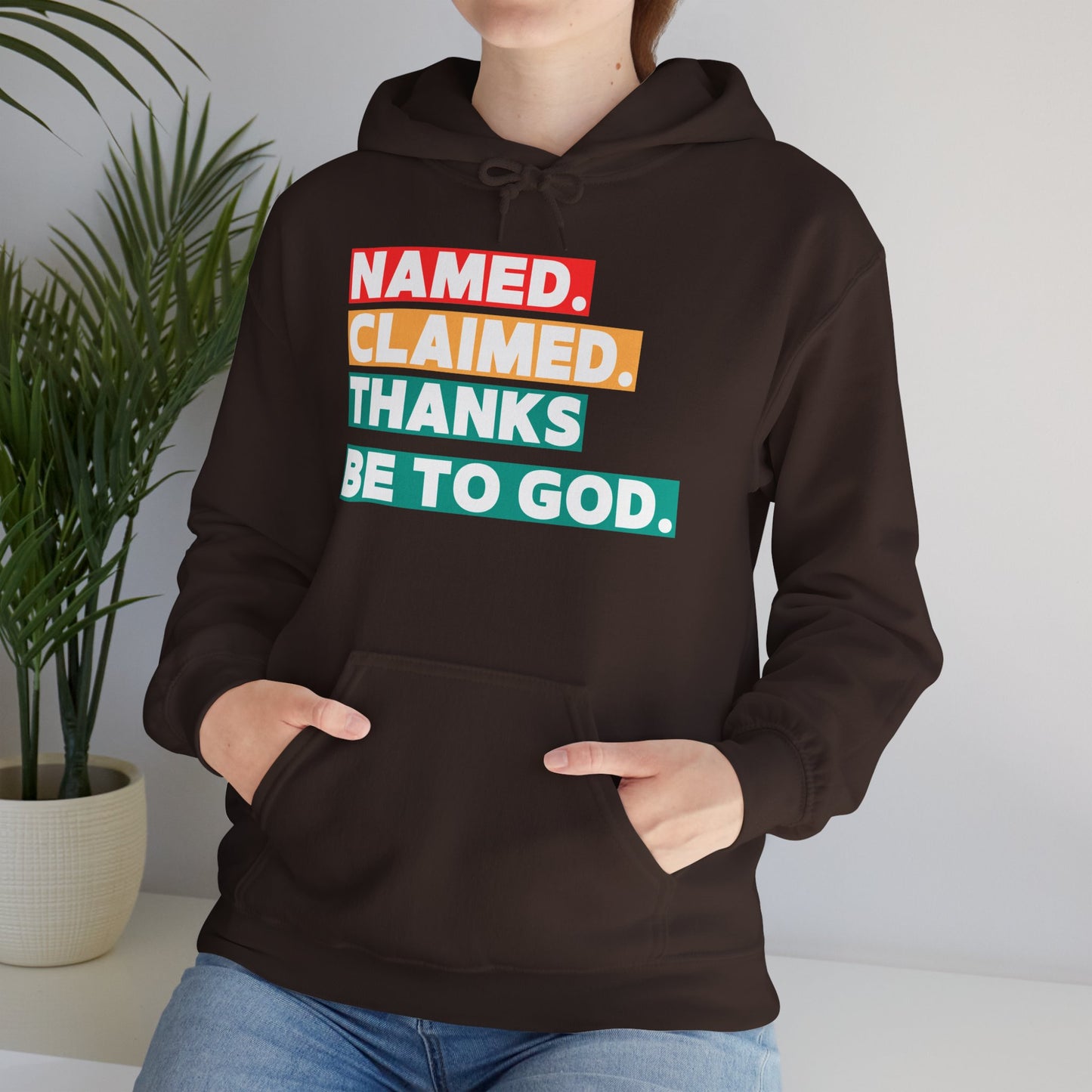 'Named, Claimed' Adult Pullover Hoodie