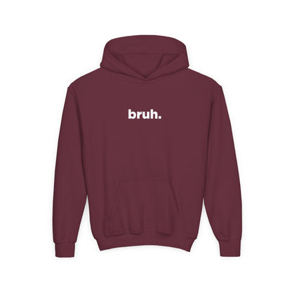 'bruh.' Youth Hoodie