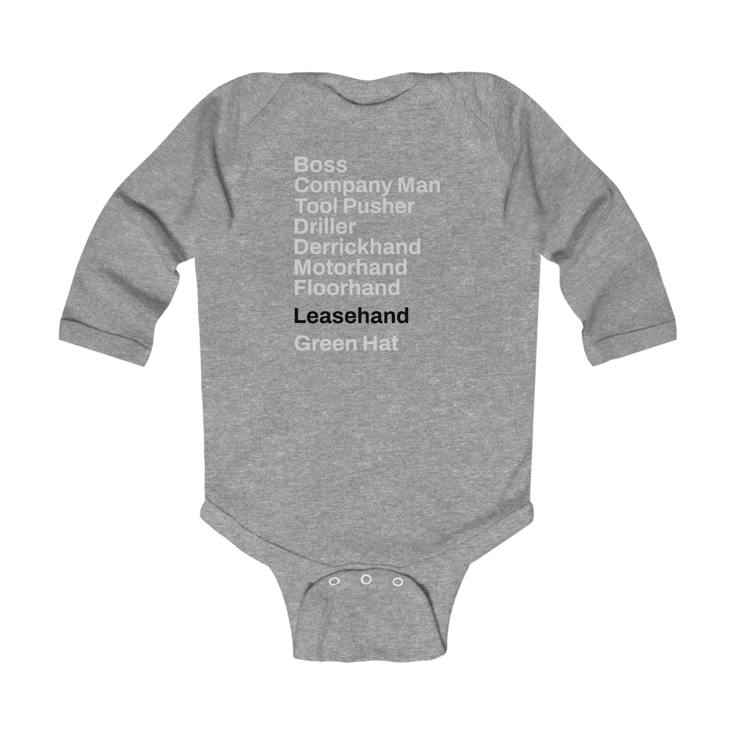 Rig Crew Series 'Leasehand' - Infant Long Sleeve Onesie