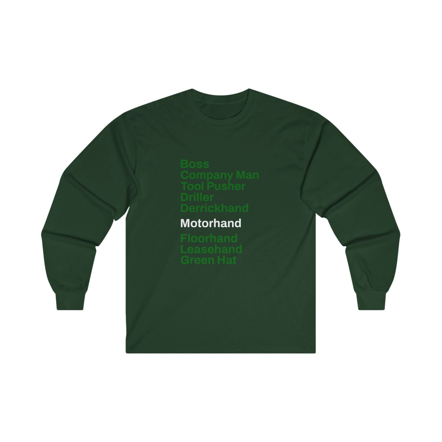 Rig Crew Series 'Motorhand' - Adult Long Sleeve Tee
