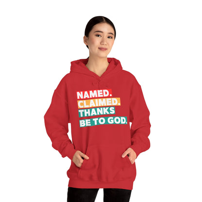 'Named, Claimed' Adult Pullover Hoodie