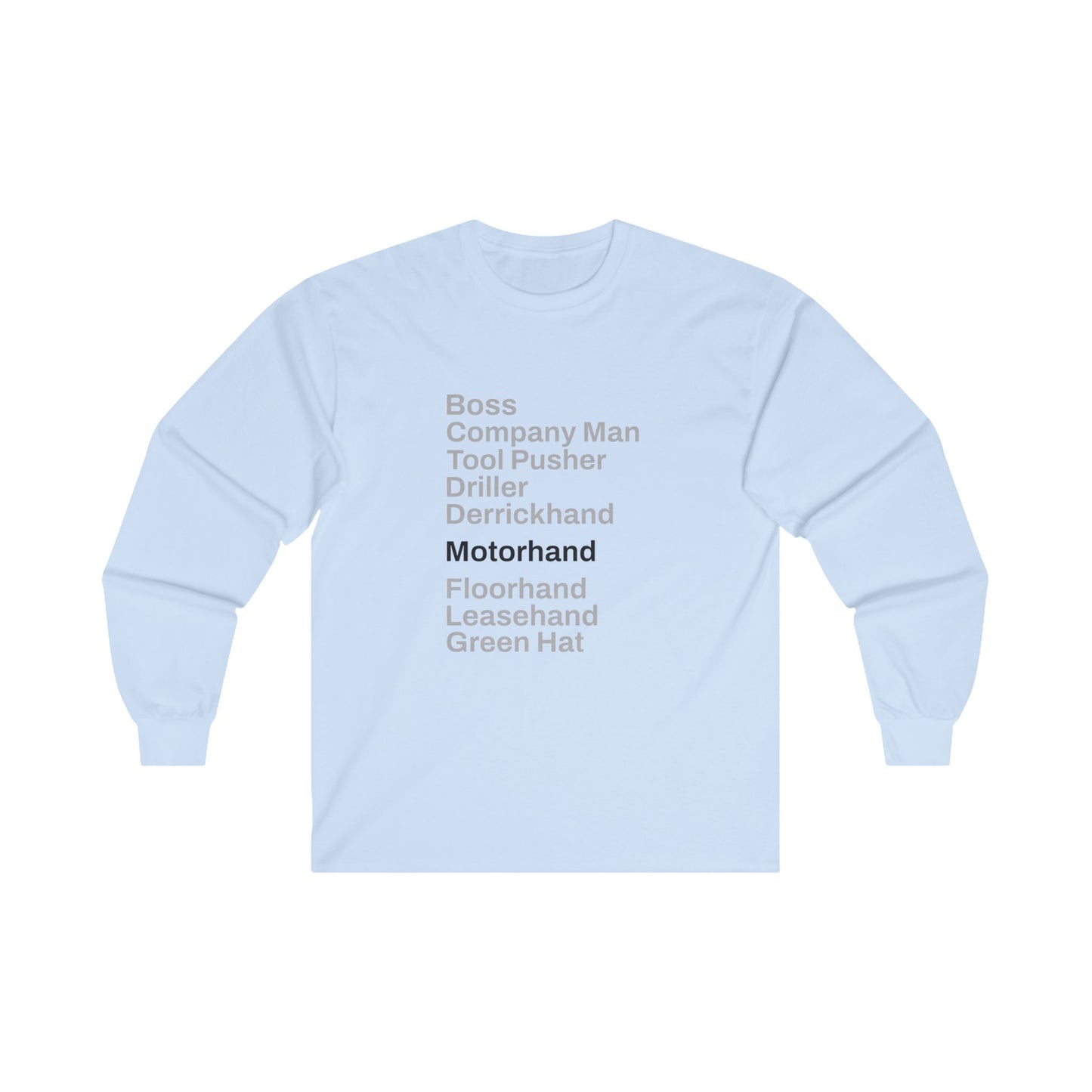 Rig Crew Series 'Motorhand' - Adult Long Sleeve Tee